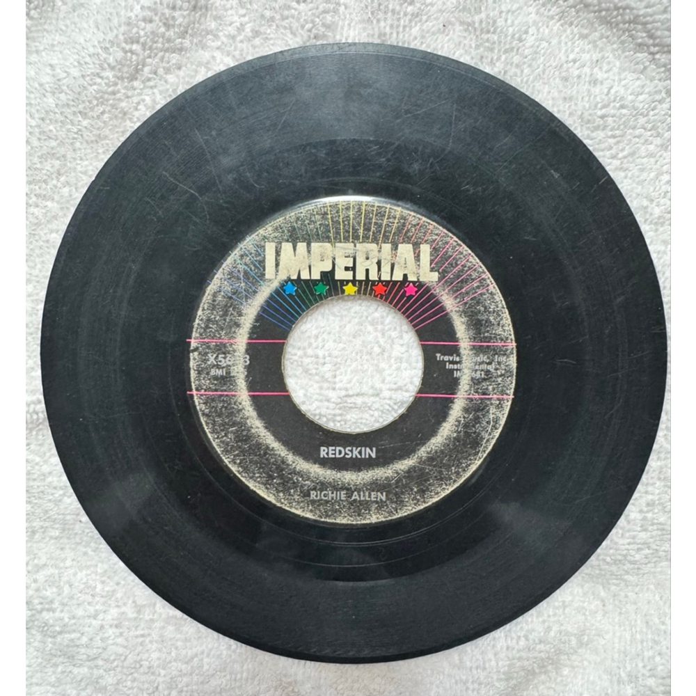 1960 Imperial Records 45 RPM Richie Allen “Stranger From Durango”